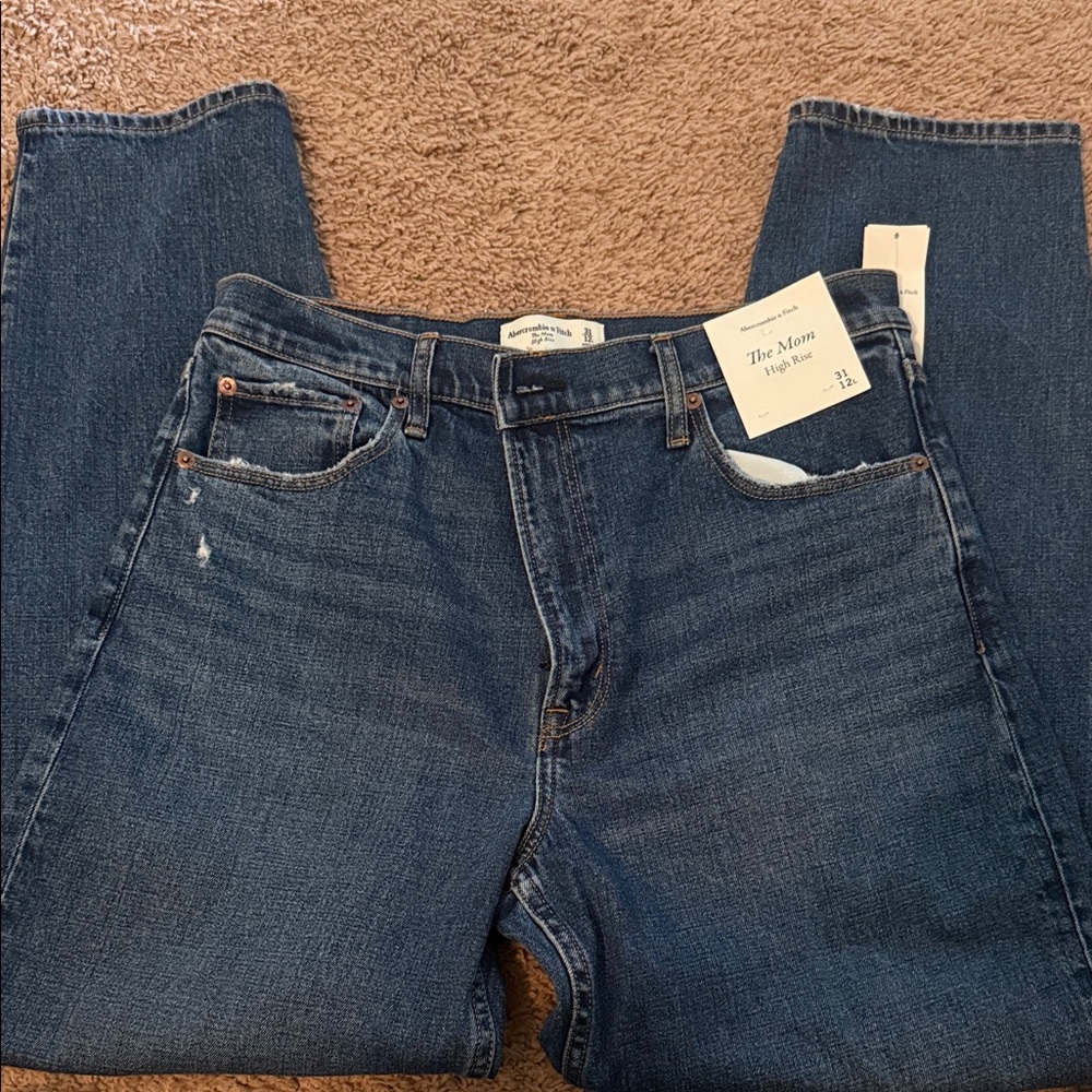 Abercrombie & Fitch Women's Relaxed Blue Jeans